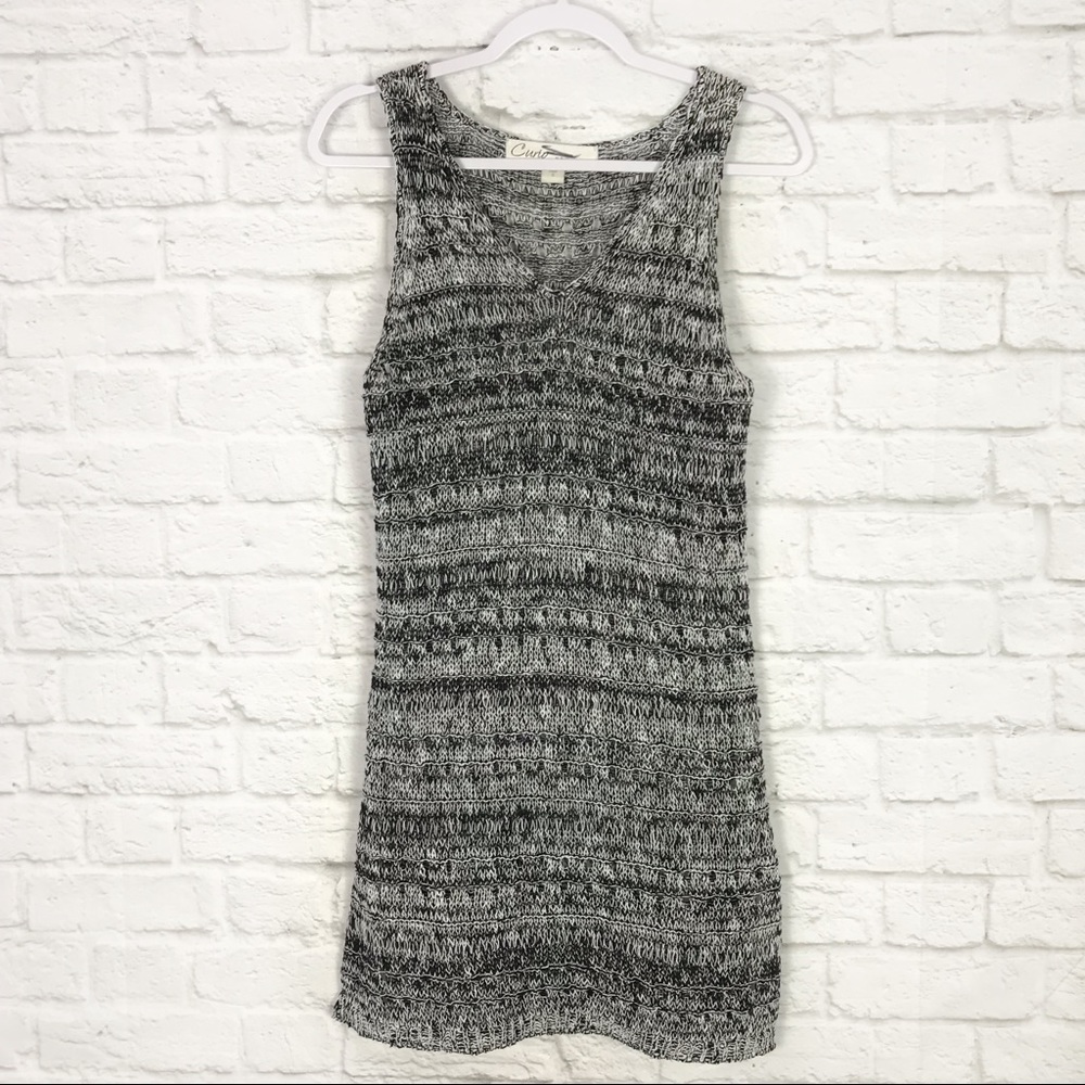 Curio New York Linen Open Knit Sleeveless Dress SM - Picture 1 of 6